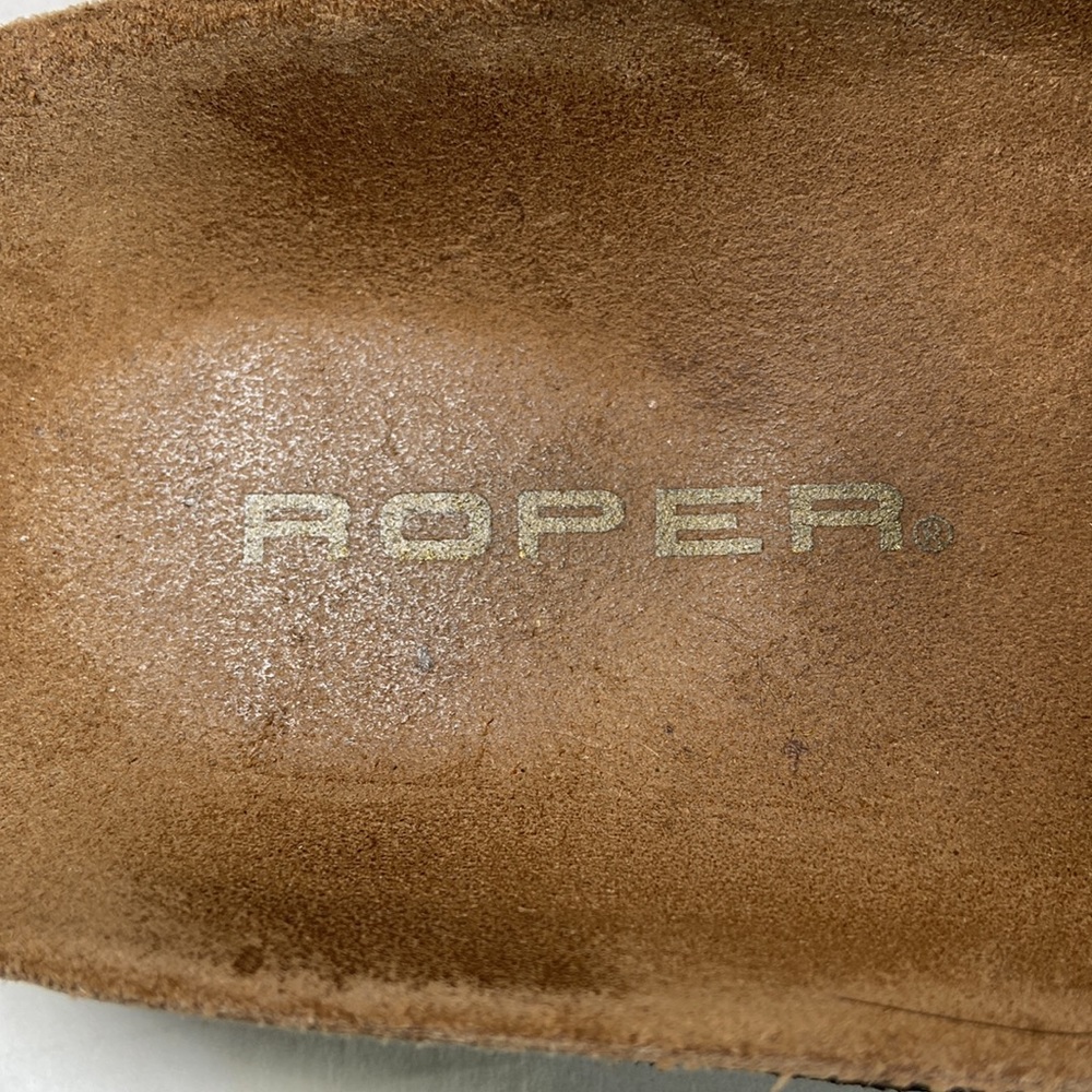 Roper Western Gear Cork and Leather Comfort Slides - Picture 3 of 6